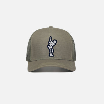 TRUE Ripstop 6-Panel Trucker Hat | Dead Golfer White
