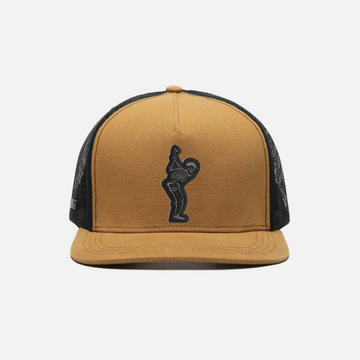 TRUE Canvas 5-Panel Trucker Snapback | Dead Golfer Charcoal