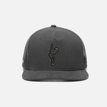 TRUE Canvas 5-Panel Trucker Snapback | Dead Golfer Charcoal