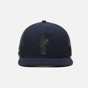 TRUE Canvas 5-Panel Trucker Snapback | Dead Golfer Charcoal
