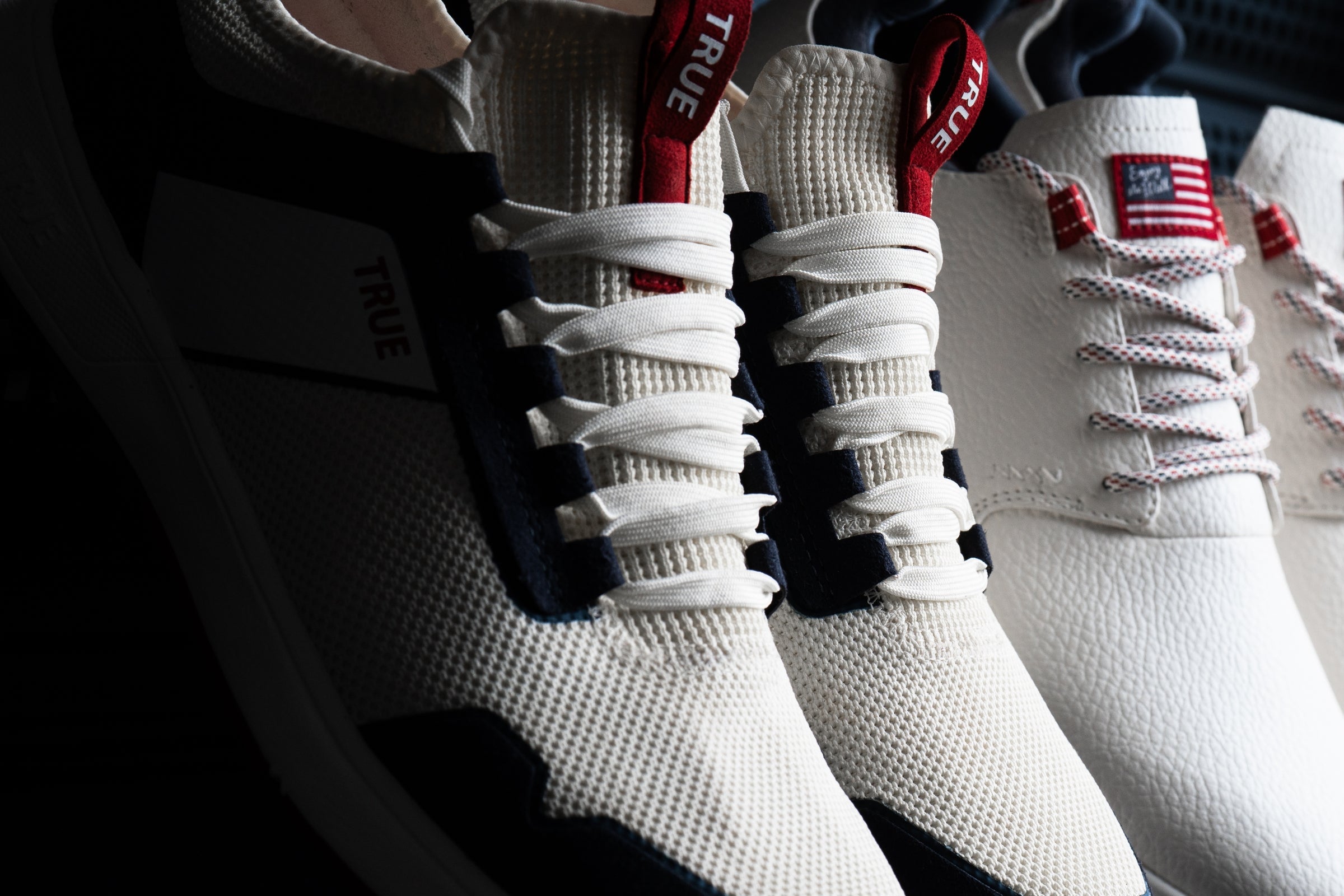 Red, white, and the walk.